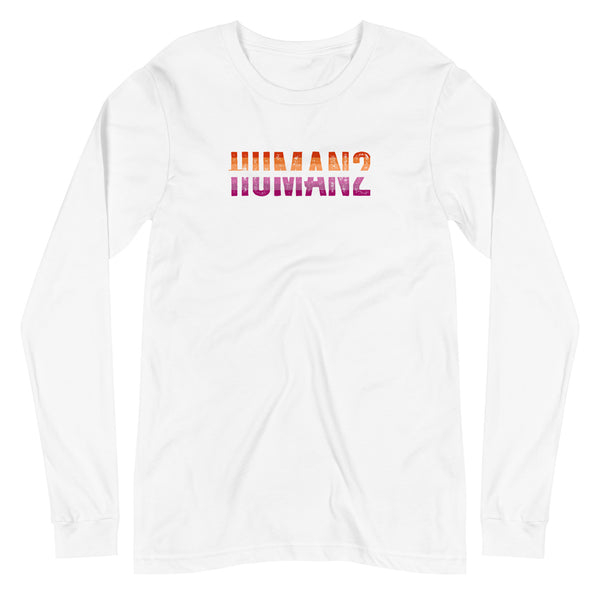 Lesbian Pride Human2 Unisex Fit Long Sleeve T-Shirt