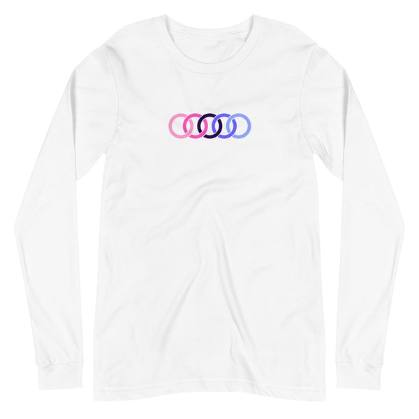Omnisexual Pride Circles Graphic LGBTQ+ Unisex Long Sleeve T-Shirt