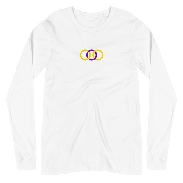 Intersex Pride Circles Graphic LGBTQ+ Unisex Long Sleeve T-Shirt