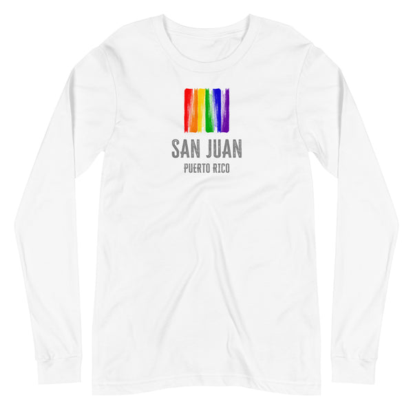 San Juan, PR Gay Pride Unisex Long Sleeve T-Shirt
