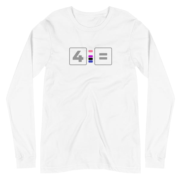 For Genderfluid Equality Pride Colors LGBTQ+ Unisex Long Sleeve T-Shirt
