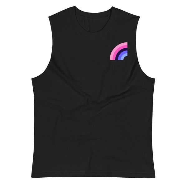Omnisexual Pride Arched Flag Unisex Fit Muscle T-Shirt