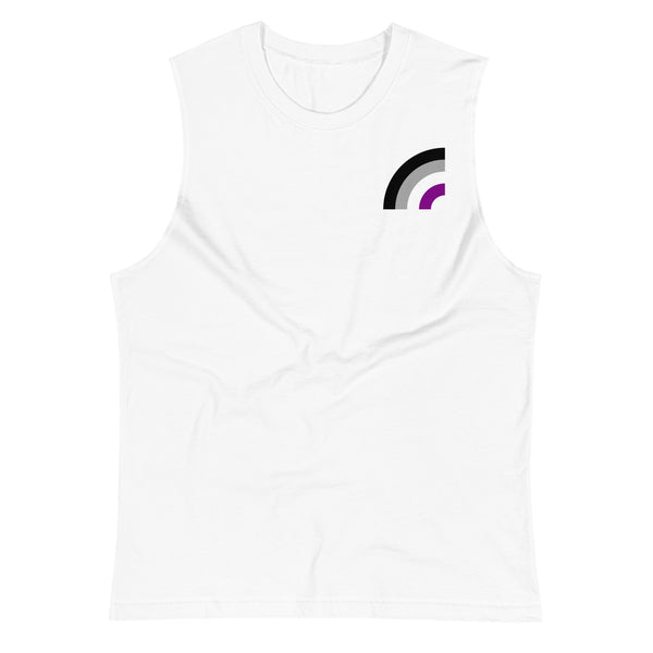 Asexual Pride Arched Flag Unisex Fit Muscle T-Shirt