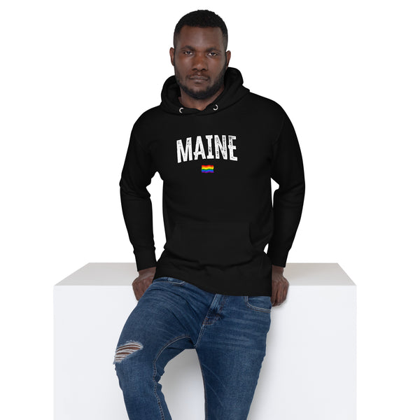 Maine Gay Pride LGBTQ+ Unisex Hoodie