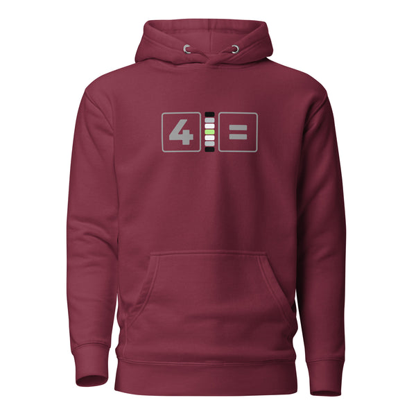 For Agender Equality Pride Colors LGBTQ+ Unisex Hoodie