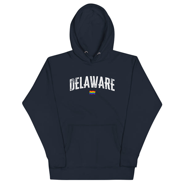 Delaware Gay Pride LGBTQ+ Unisex Hoodie