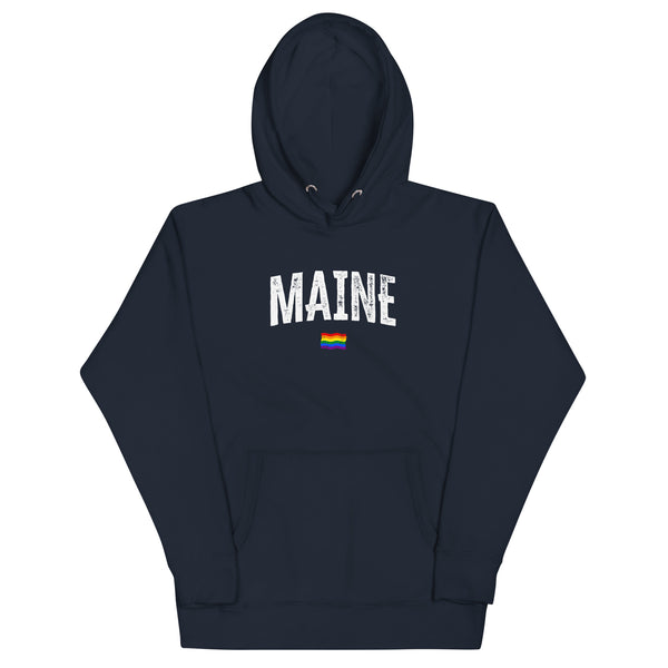 Maine Gay Pride LGBTQ+ Unisex Hoodie