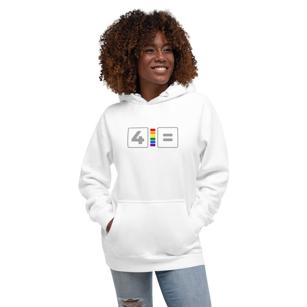 For Gay Equality Pride Colors Unisex Hoodie
