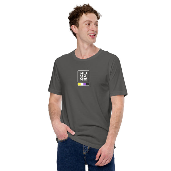 Non-binary Pride Colors Human 2 Unisex T-shirt