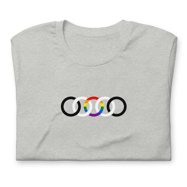 Straight Ally Pride Circles Graphic LGBTQ+ Unisex T-shirt
