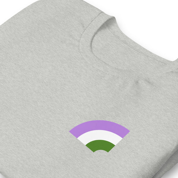 Genderqueer Pride Arched Flag Unisex Fit T-shirt