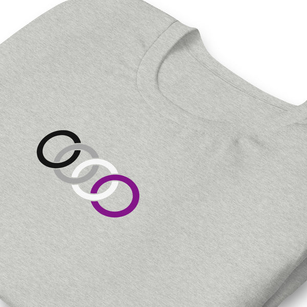 Asexual Pride Circles Graphic LGBTQ+ Unisex T-shirt