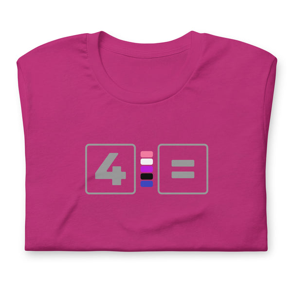 For Genderfluid Equality Pride Colors LGBTQ+ Unisex T-shirt