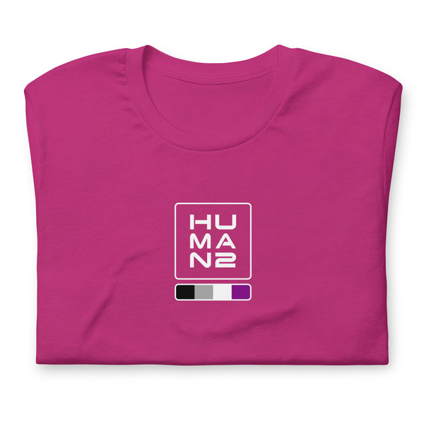 Asexual Pride Colors Human 2 Unisex T-shirt