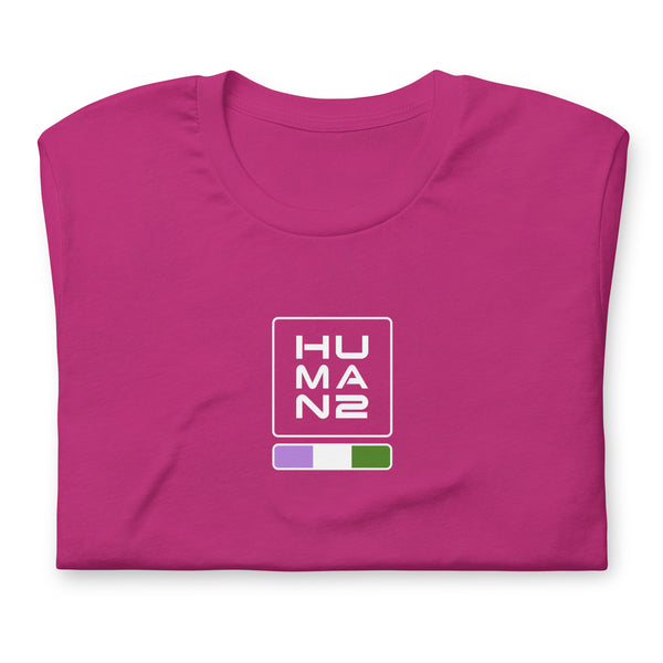 Genderqueer Pride Colors Human 2 Unisex T-shirt