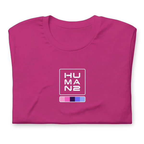 Omnisexual Pride Colors Human 2 Unisex T-shirt
