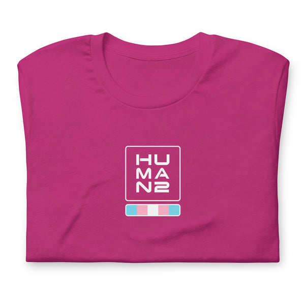 Transgender Pride Colors Human 2 Unisex T-shirt