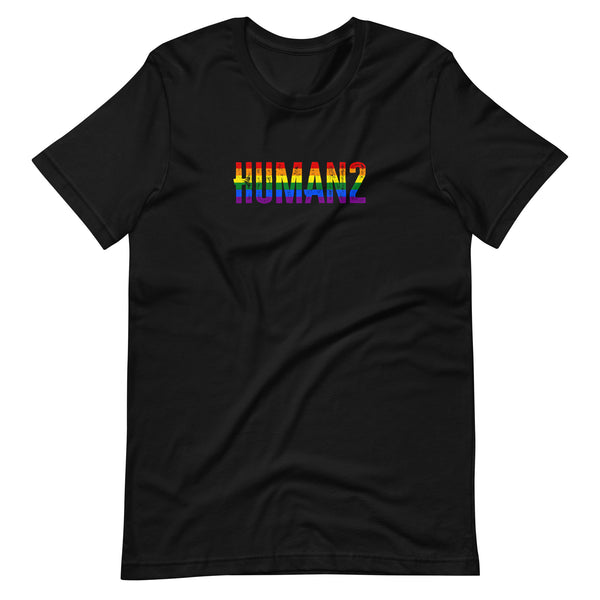 Gay Pride Human2 Unisex Fit T-shirt