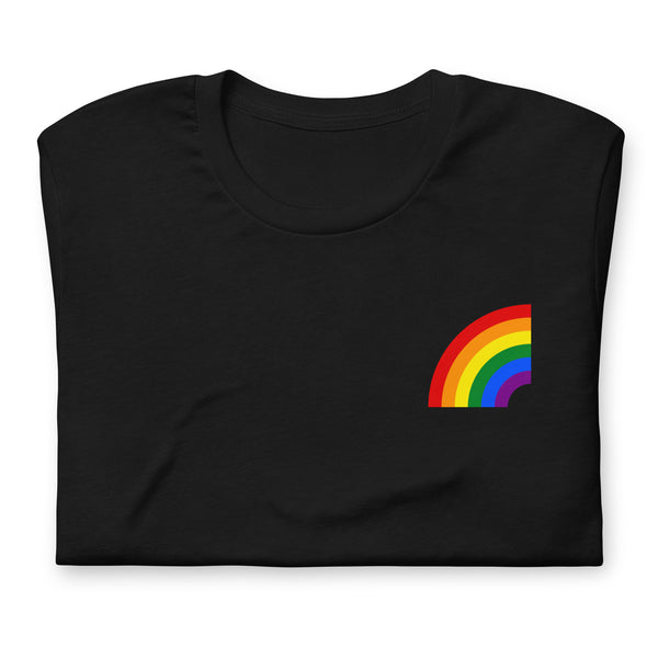 Gay Pride Arched Rainbow Flag Unisex Fit T-shirt