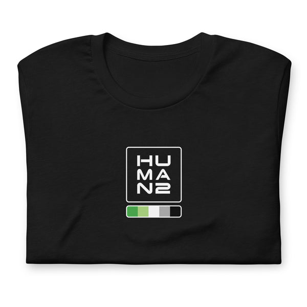 Aromantic Pride Colors Human 2 Unisex T-shirt