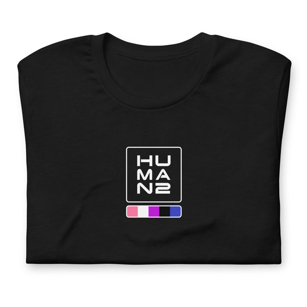 Genderfluid Pride Colors Human 2 Unisex T-shirt