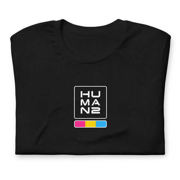 Pansexual Pride Colors Human 2 Unisex T-shirt