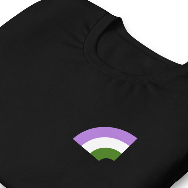Genderqueer Pride Arched Flag Unisex Fit T-shirt