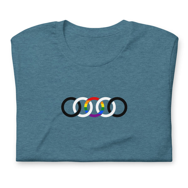 Straight Ally Pride Circles Graphic LGBTQ+ Unisex T-shirt