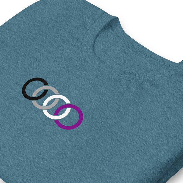 Asexual Pride Circles Graphic LGBTQ+ Unisex T-shirt