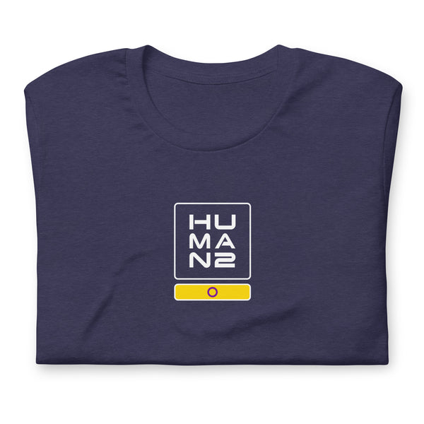 Intersex Pride Colors Human 2 Unisex T-shirt
