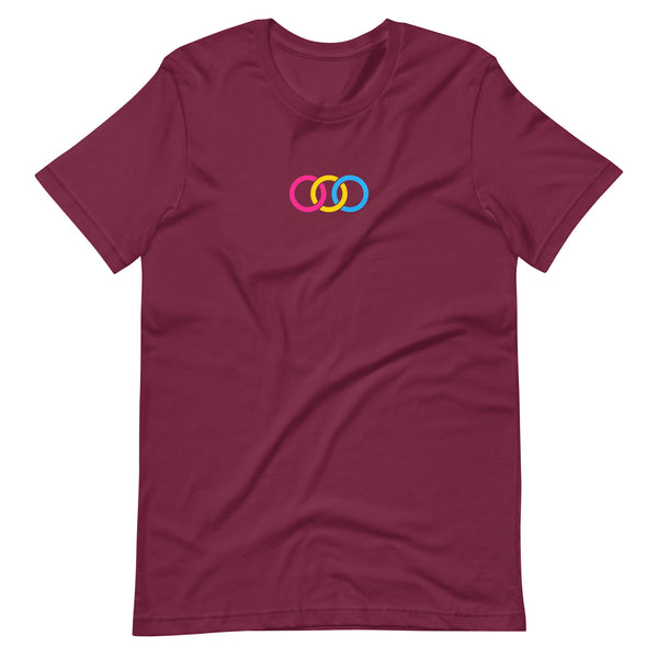 Pansexual Pride Circles Graphic LGBTQ+ Unisex T-shirt