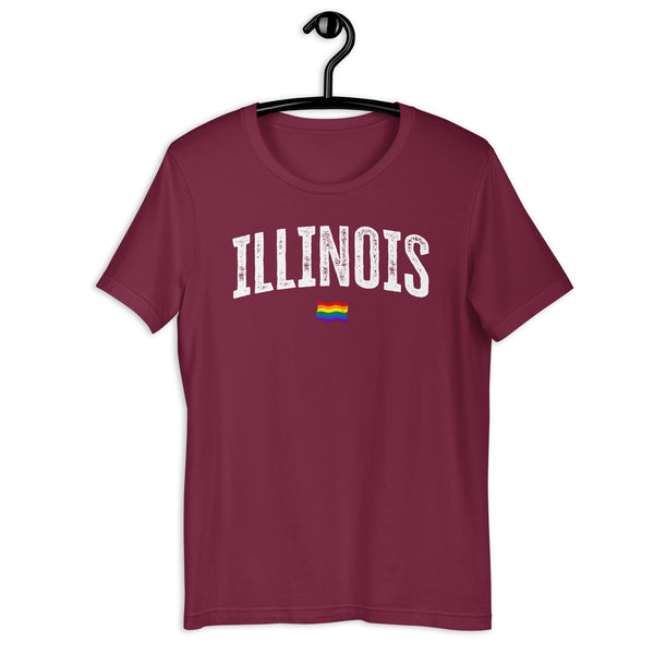 Illinois Gay Pride LGBTQ+ Unisex T-shirt