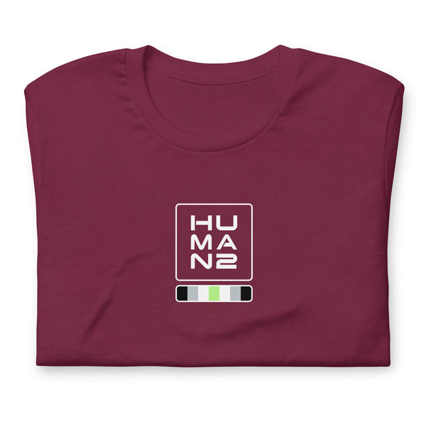 Agender Pride Colors Human 2 Unisex T-shirt