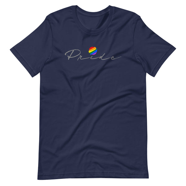 Gay Pride Rainbow Globe Front Graphic LGBTQ+ Unisex T-shirt