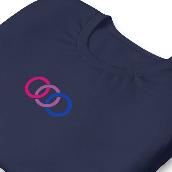 Bisexual Pride Circles Graphic LGBTQ+ Unisex T-shirt