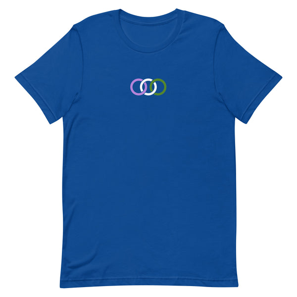 Genderqueer Pride Circles Graphic LGBTQ+ Unisex T-shirt