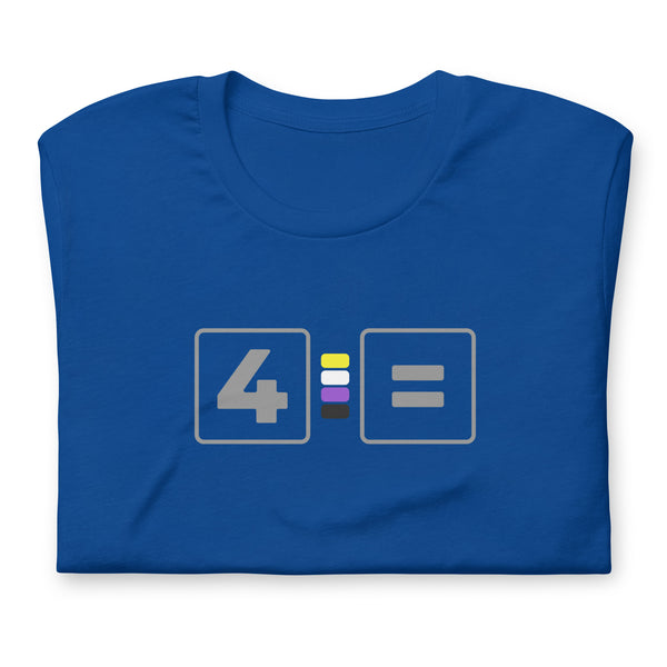 For Non-binary Equality Pride Colors LGBTQ+ Unisex T-shirt