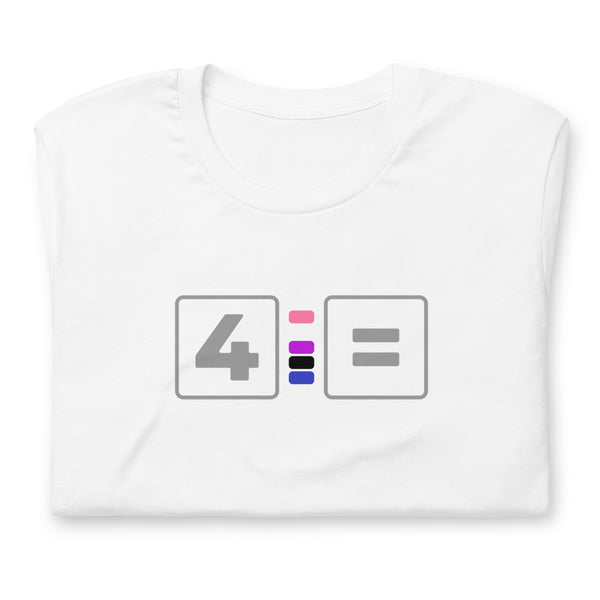 For Genderfluid Equality Pride Colors LGBTQ+ Unisex T-shirt