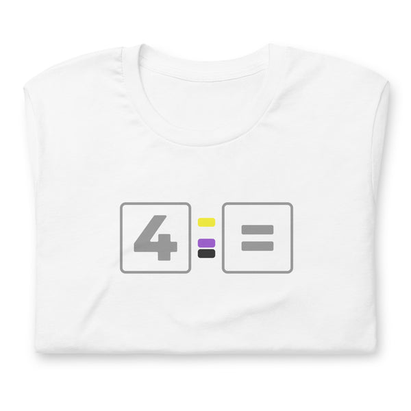For Non-binary Equality Pride Colors LGBTQ+ Unisex T-shirt