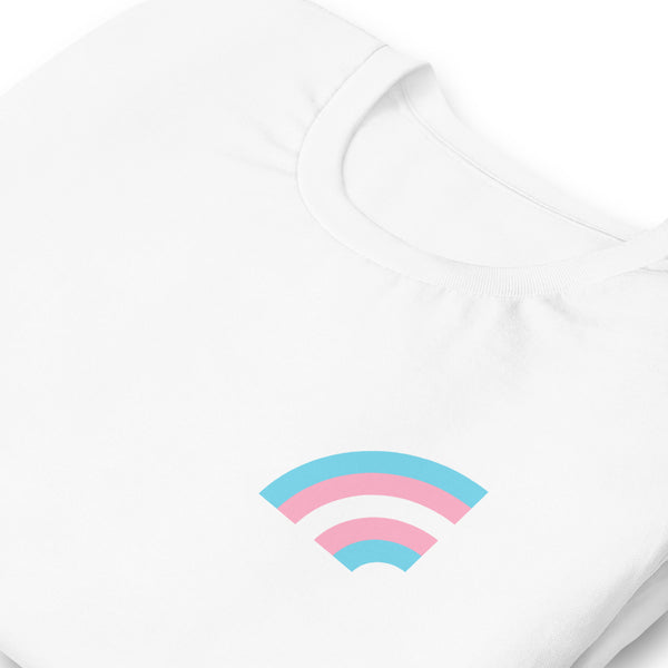 Transgender Pride Arched Flag Unisex Fit T-shirt