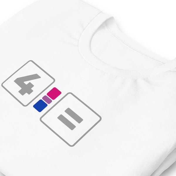 For Bisexual Equality Pride Colors LGBTQ+ Unisex T-shirt