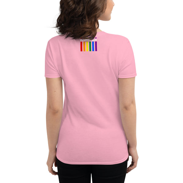 Colored Forever Proud Graphic LGBTQ+ Gay Pride Women's Short Sleeve T-Shirt