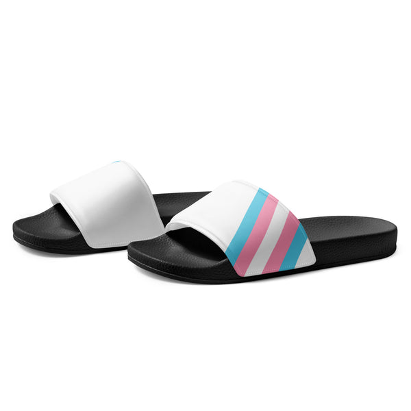 Transgender Diagonal Flag Colors LGBTQ+ Women's Slides